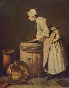 Jean Simeon Chardin Frau Geschirr scheuernd china oil painting reproduction